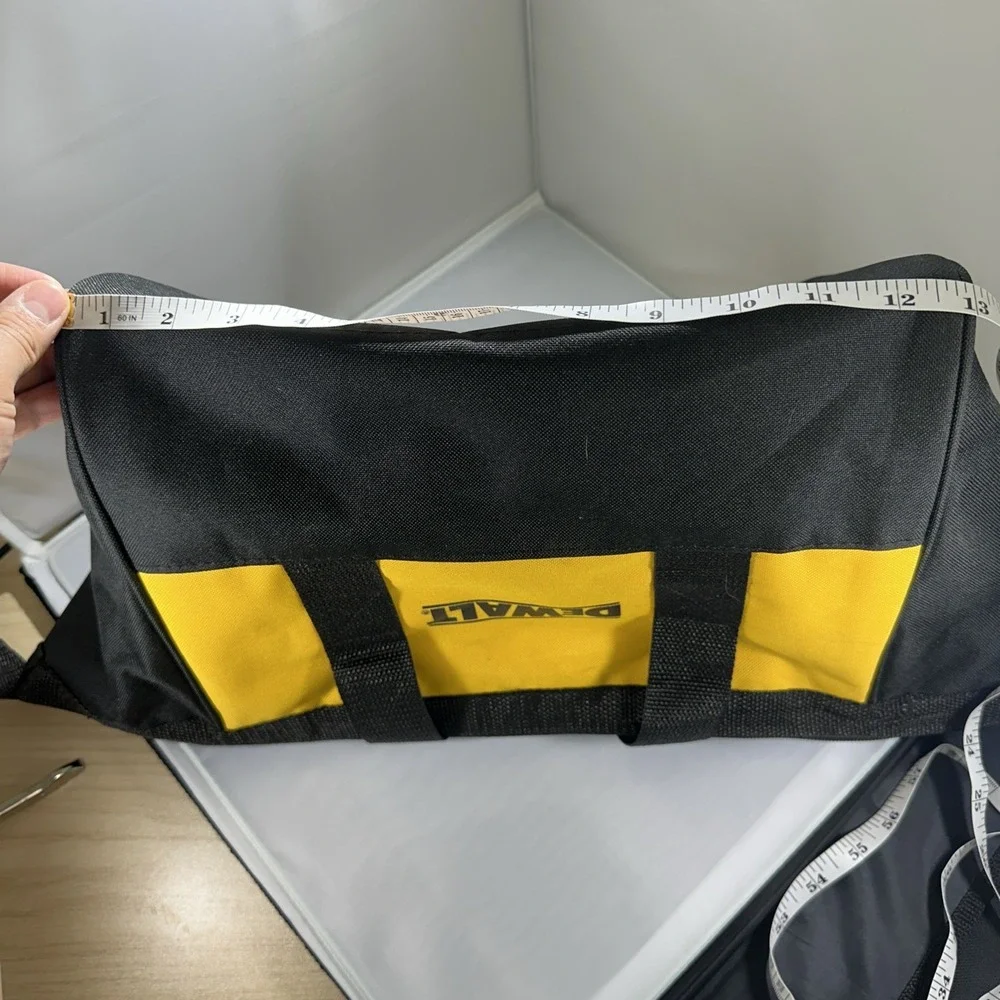 DEWALT 13 X 11x 10  Ballistic Nylon Contractor Tool Bag Black/Yellow
